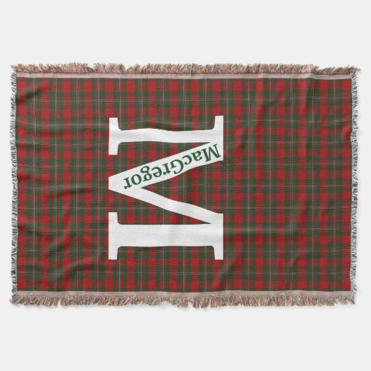 Clan MacGregor Tartan Plaid Custom Deken (Voorkant)