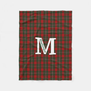 Clan MacGregor Tartan Plaid Custom Fleece Deken