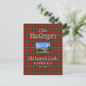 Clan MacGregor's Old Lanrick Castle Coffee Co. Briefkaart (Staand voorkant)