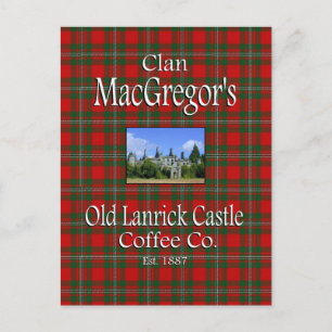 Clan MacGregor's Old Lanrick Castle Coffee Co. Briefkaart