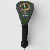 Clan MacInnes Crest over Tartan Golfheadcover (Voorkant)