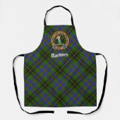 Clan MacInnes Crest over Tartan Schort (Voorkant)