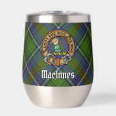 Clan MacInnes Crest sur Tartan (Avant)