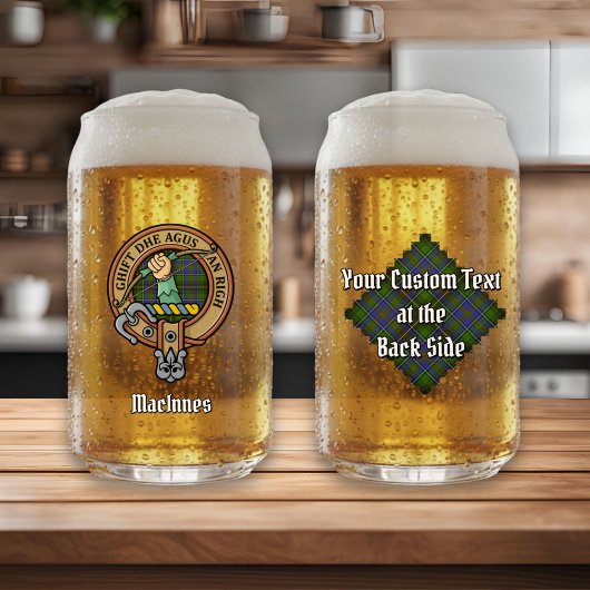 Clan MacInnes Crest sur Tartan