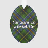 Clan MacInnes Crest sur Tartan (dos)