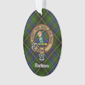 Clan MacInnes Crest sur Tartan (devant)