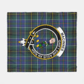 Clan MacInnes Modern Tartan Pset Fleece Deken (Voorkant (Horizontaal))