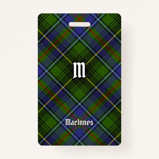 Clan MacInnes Tartan Badge (Voorkant)
