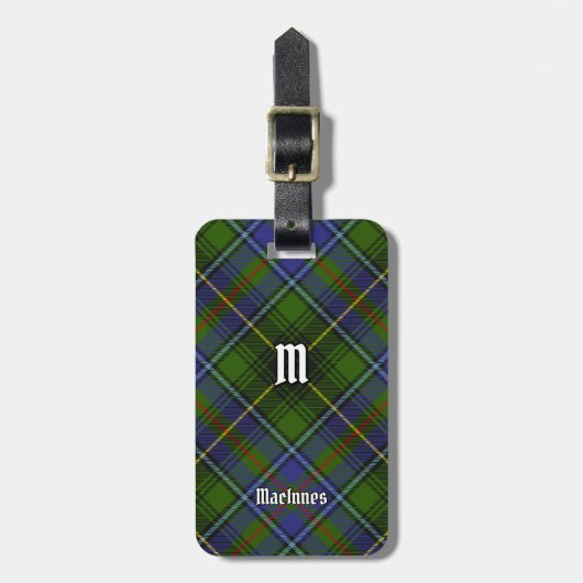 Clan MacInnes Tartan Bagagelabel (Voorkant verticaal)