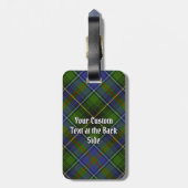 Clan MacInnes Tartan Bagagelabel (Achterkant verticaal)