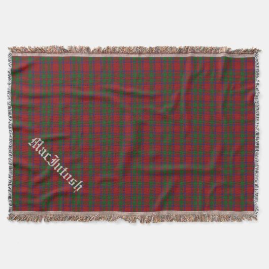 Clan MacIntosh Tartan Aangepaste denrow Blanket Deken (Voorkant)