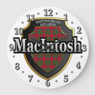 Clan MacIntosh Tartan Scottish Dream Clock Grote Klok