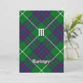 Clan MacIntyre Chasse Tartan Invitation (Debout devant)