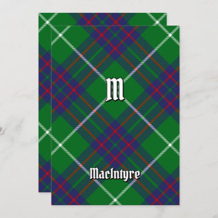 Clan MacIntyre Chasse Tartan Invitation