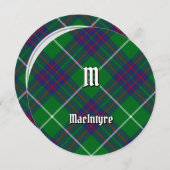 Clan MacIntyre Chasse Tartan Invitation (Devant / Derrière)