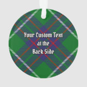 Clan MacIntyre Chasse Tartan Ornament (dos)