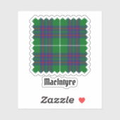 Clan MacIntyre Chasse Tartan Sticker (Feuille)