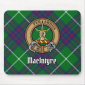 Clan MacIntyre Crest over Tartan Muismat (Voorkant)