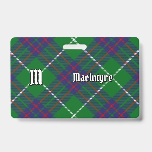 Clan MacIntyre Hunting Tartan Badge (Front)