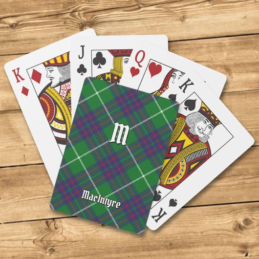 Clan MacIntyre Hunting Tartan Spelkaarten Pokerkaarten