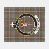 Clan MacIntyre Hunting Weathered Tartan Pset Fleece Deken (Voorkant (Horizontaal))