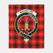 Clan MacIntyre Modern Tartan Pset Fleece Deken (Voorkant)