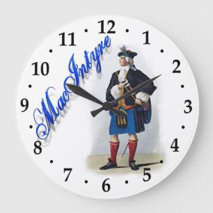 Clan MacIntyre Scottish Dream Clock Grote Klok