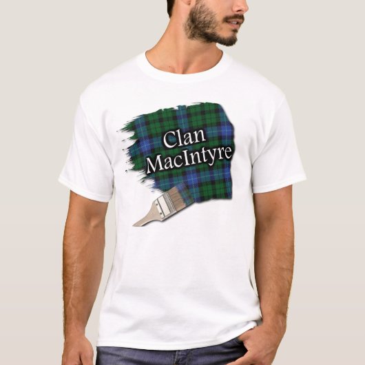 Clan MacIntyre Scottish Tartan Paint Shirt (Voorkant)