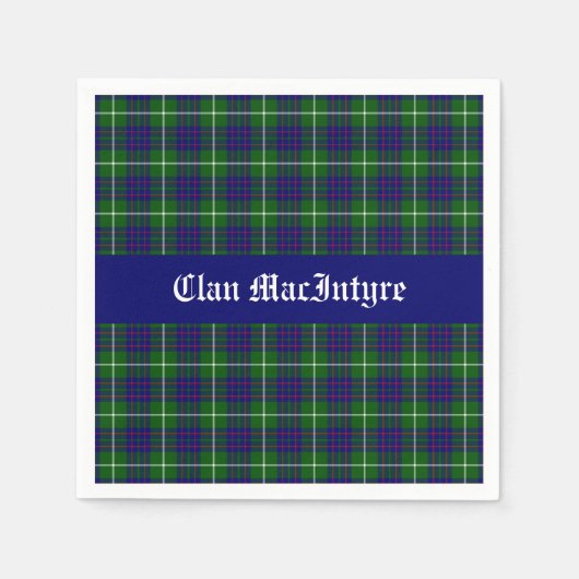 Clan MacIntyre  Tartan Servet (Voorkant)