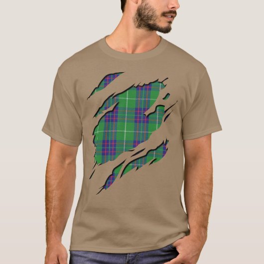 Clan MacIntyre Tartanspelden T-shirt (Voorkant)
