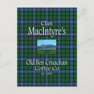 Clan MacIntyre's Old Ben Cruachan Coffee Co. Briefkaart