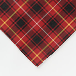 Clan MacIver Tartan Red Scottish Pset Fleece Deken