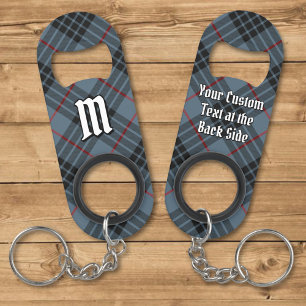 Clan MacKay Blauwe Tartan Sleutelhanger Flesopener Mini Flessenopener