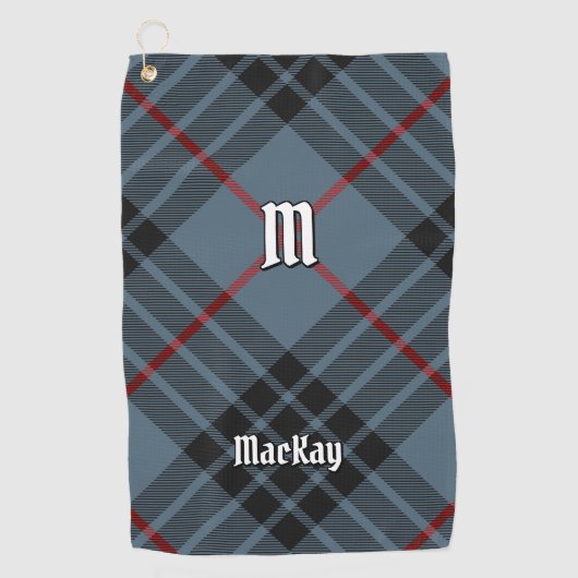 Clan MacKay Blue Tartan Golfhanddoek (Voorkant)