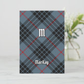 Clan MacKay Blue Tartan Kaart (Staand voorkant)