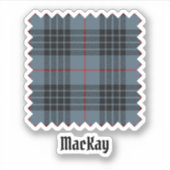 Clan MacKay Blue Tartan Sticker (Voorkant)