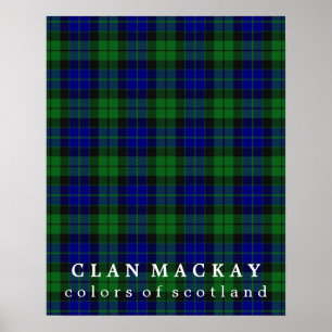 Clan MacKay Colors of Scotland Tartan Poster