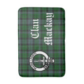 Clan Mackay Crest Badge & Tartan Badmat (Voorkant Verticaal)