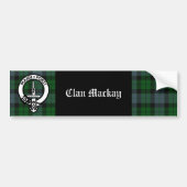 Clan Mackay Crest Badge & Tartan Bumper Sticker (Devant)