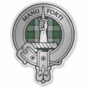 Clan MacKay Crest & Dress Tartan Sticker (Voorkant)