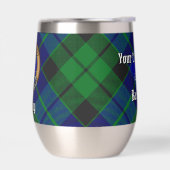 Clan MacKay Crest over Tartan (Links)
