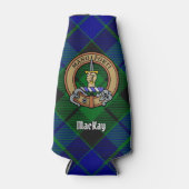 Clan MacKay Crest over Tartan Flesjeskoeler (Voorkant)