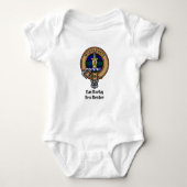 Clan MacKay Crest over Tartan Romper (Voorkant)
