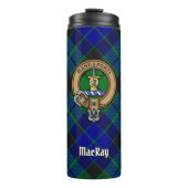 Clan MacKay Crest over Tartan Thermosbeker (Voorkant)