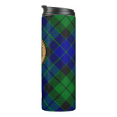 Clan MacKay Crest over Tartan Thermosbeker (Geroteerd rechts)