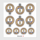 Clan MacKay Crest Sticker Set (Vel)