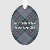 Clan MacKay Crest sur Blue Tartan (dos)