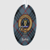 Clan MacKay Crest sur Blue Tartan (devant)