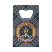 Clan MacKay Crest sur Blue Tartan (Devant)