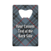 Clan MacKay Crest sur Blue Tartan (Dos)